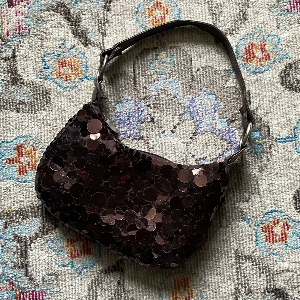 Limited Too Sequin Brown Small Purse